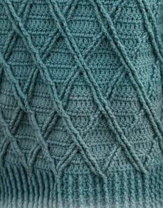 Kit Jersey Teal Crossover Sweater